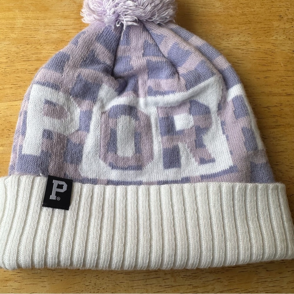 Portland Purple Beanie Knit Hat